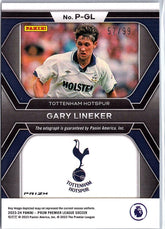 2023-24 Panini Prizm Premier League #P-GL Gary Lineker Penmanship Silver #/99